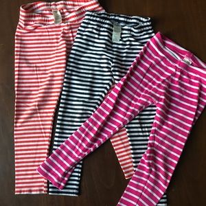 3 pairs of girls leggings